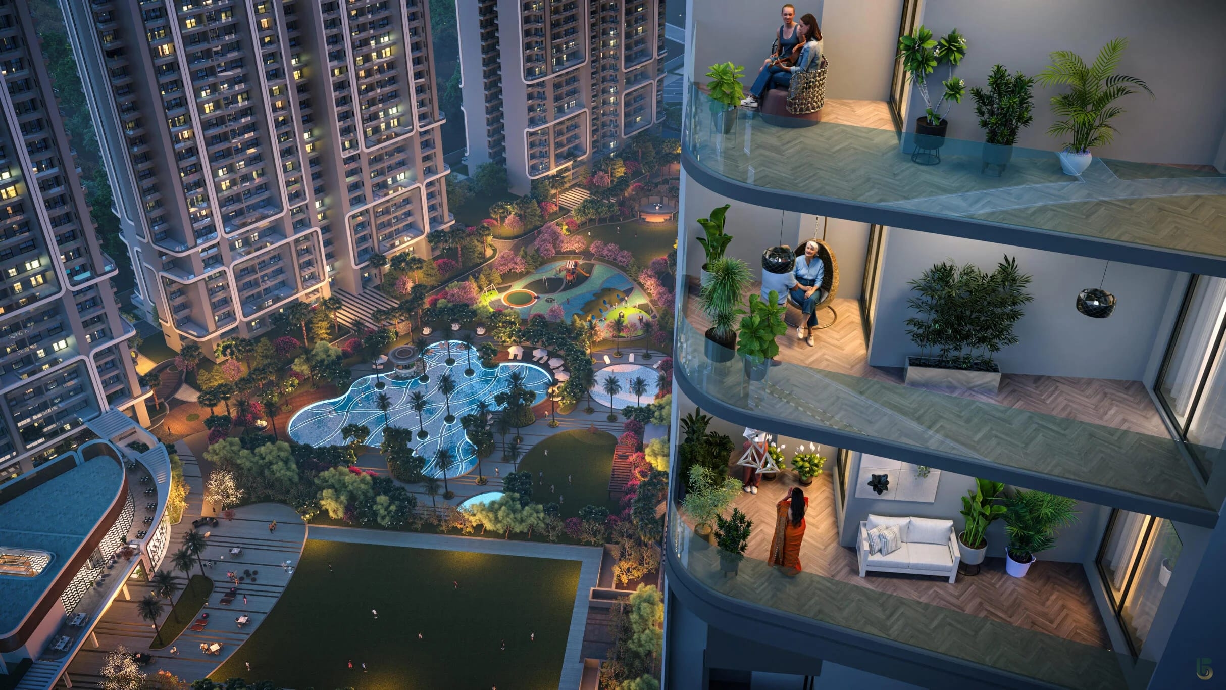 Smartworld One Dxp Sector 113 Gurgaon Balcony