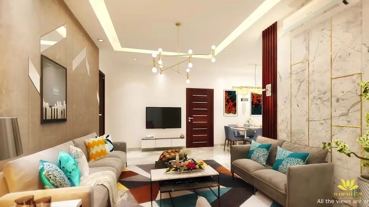Tulip Yellow Living Room